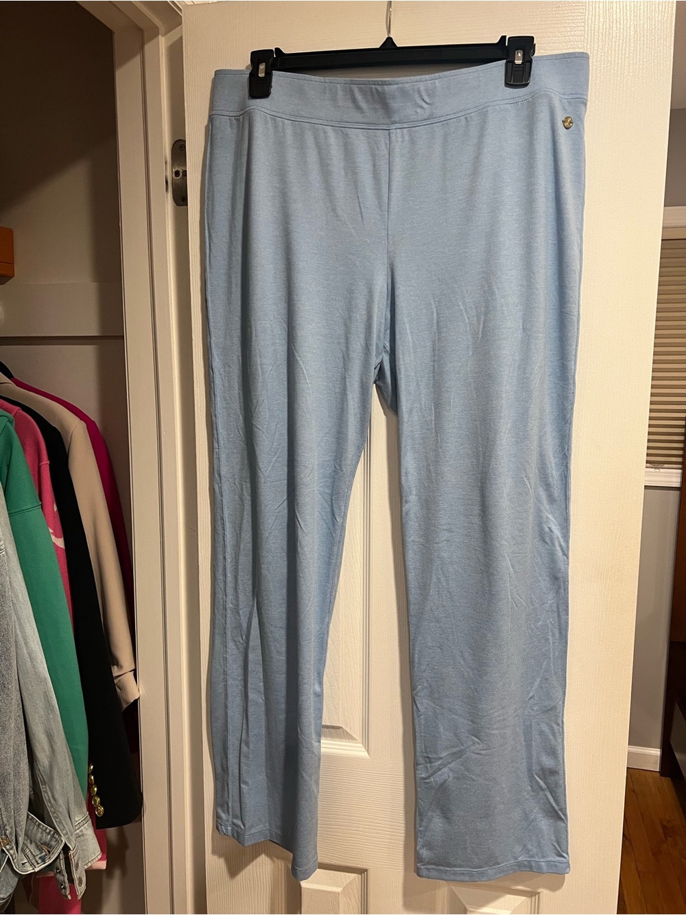 Lilly Pulitzer Light Blue Wide-Leg Lounge Pants